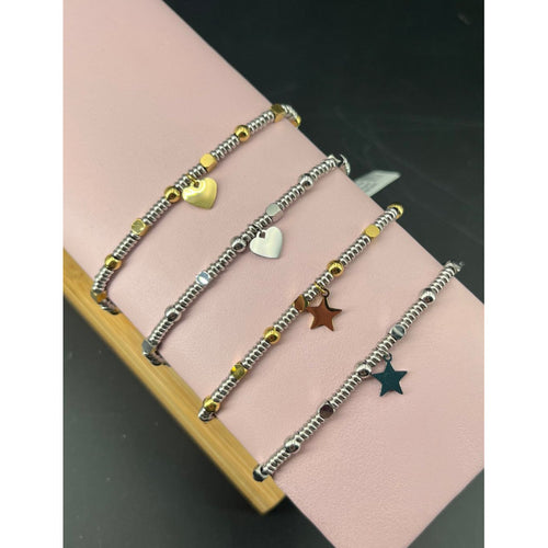 BRACCIALE ACCIAIO CON CHARM